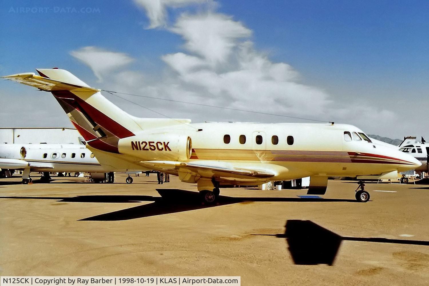 N125CK, 1971 Hawker Siddeley HS.125 Series 400A C/N 25266, Hawker-Siddeley 125/400A [25266] Las Vegas-McCarran International~N 19/10/1998