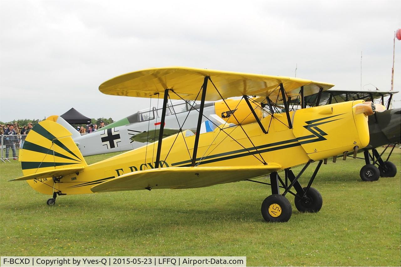 F-BCXD, 1946 Stampe and Vertongen SV-4A C/N 438, Stampe-Vertongen SV-4A, Static display, La Ferté-Alais Airfield (LFFQ) Air show 2015