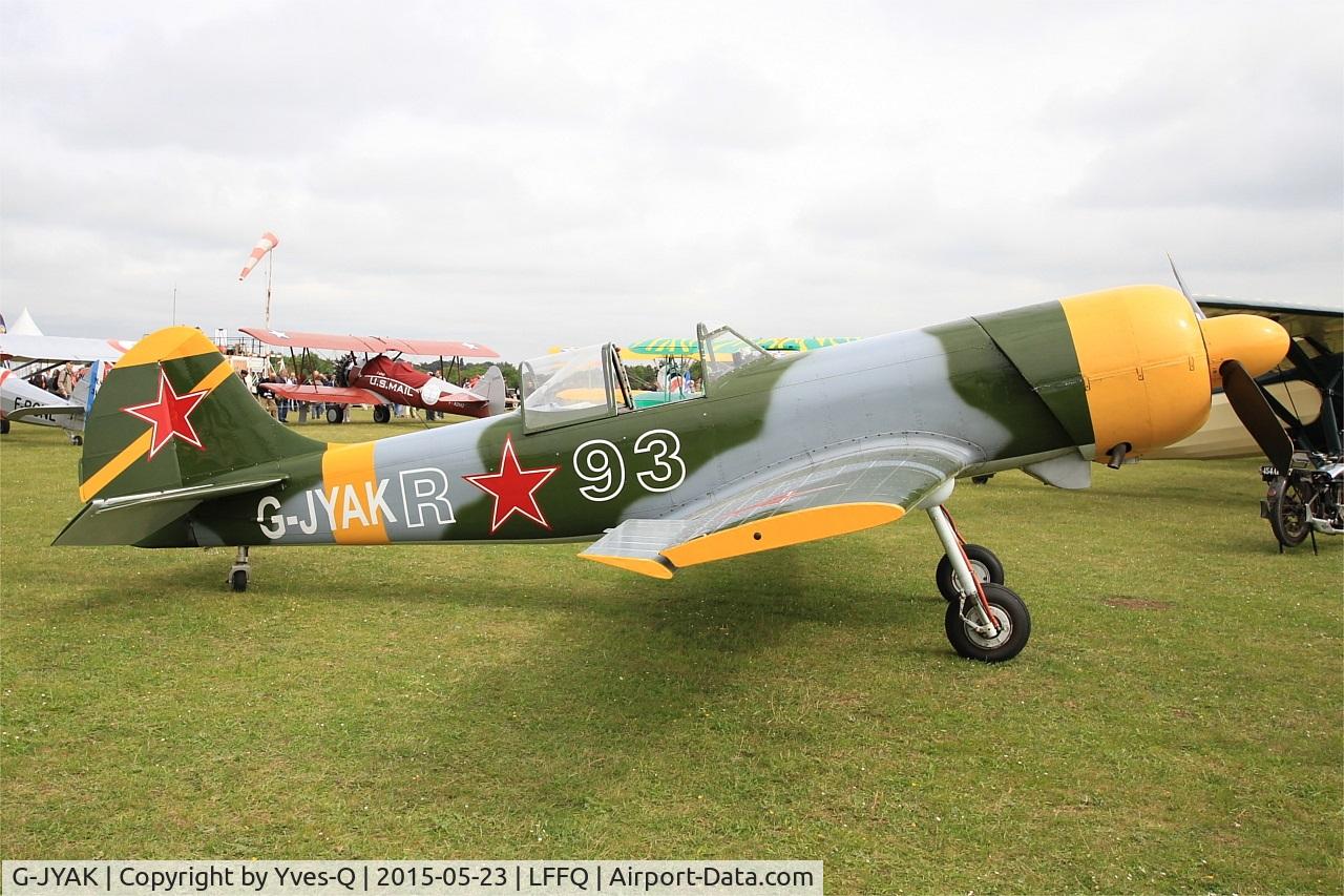G-JYAK, 1985 Yakovlev Yak-50 C/N 853001, Yakovlev Yak-50, Static display, La Ferté-Alais airfield (LFFQ) Airshow 2015