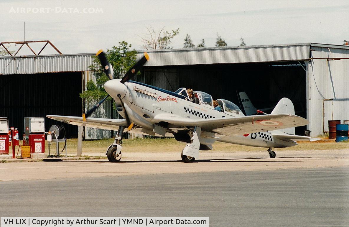 VH-LIX, 1950 Fiat G-59-4B C/N 53278, VH-LIX Maitland Airport NSW c.1990