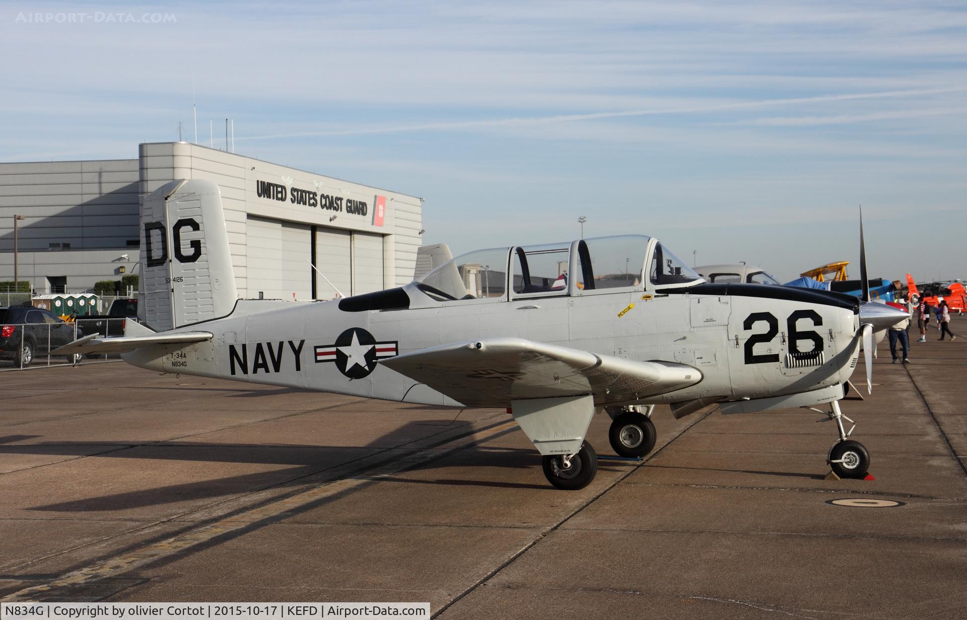 N834G, 1955 Beech (CCF) T-34A (A45) Mentor C/N CCF34-95, Wings over Houston 2015