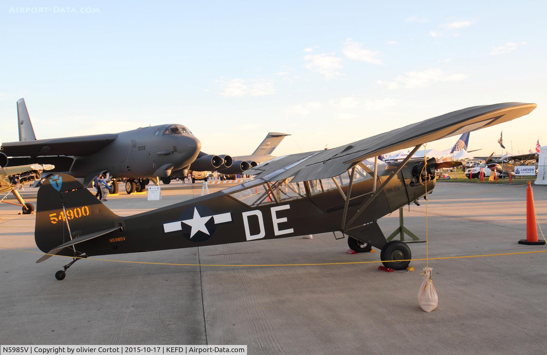 N5985V, 1945 Piper J3C-65 Cub C/N 13640, Wings over Houston 2015