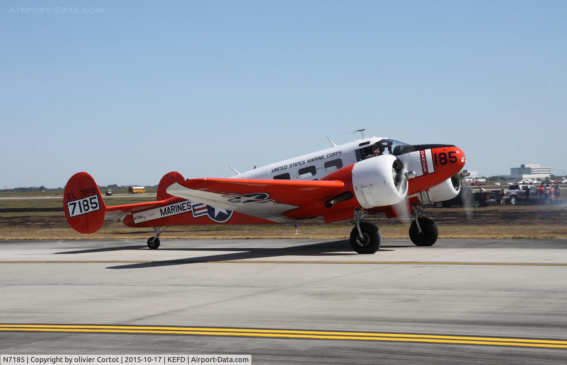 N7185, 1952 Beech Expeditor 3NM (D18S) C/N CA-104, Wings over Houston 2015
