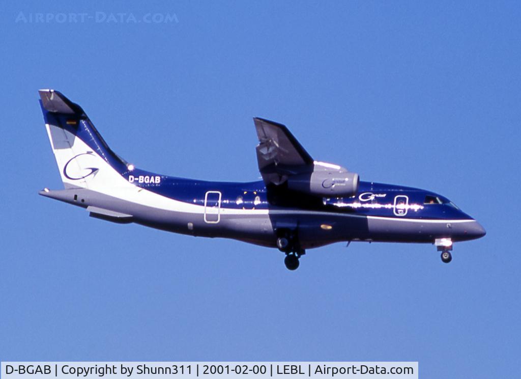 D-BGAB, 2000 Fairchild Dornier 328-300 328JET C/N 3134, Landing rwy 07