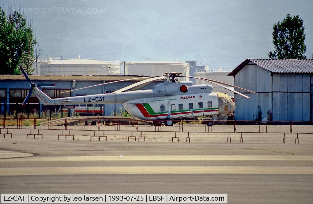 LZ-CAT, 1968 Mil Mi-8S Hip C/N 10319, Sofia 25.7.93
