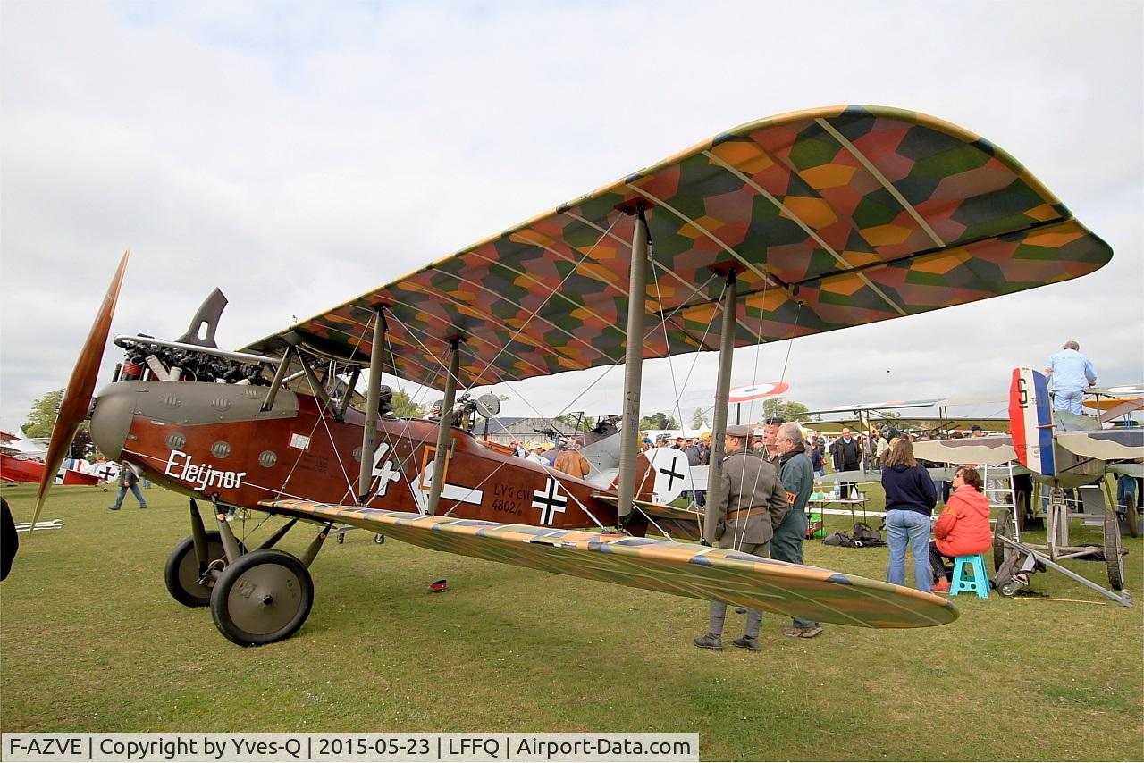 F-AZVE, LVG C.VI  Replica C/N MF-01, LVG C.VI Replica, Static display, La Ferté-Alais Airfield (LFFQ) Air Show 2015