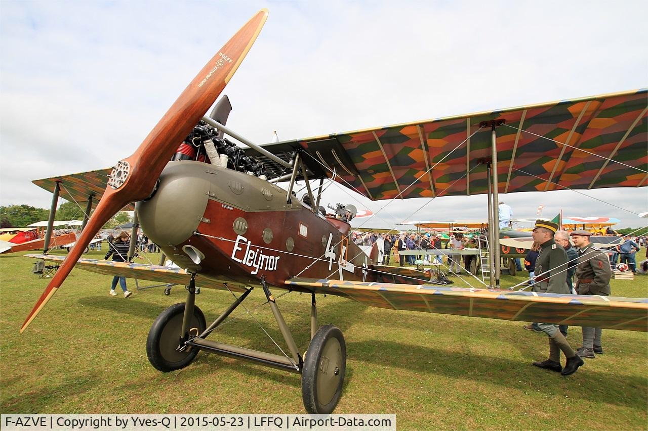 F-AZVE, LVG C.VI  Replica C/N MF-01, LVG C.VI Replica, Static display, La Ferté-Alais Airfield (LFFQ) Air Show 2015