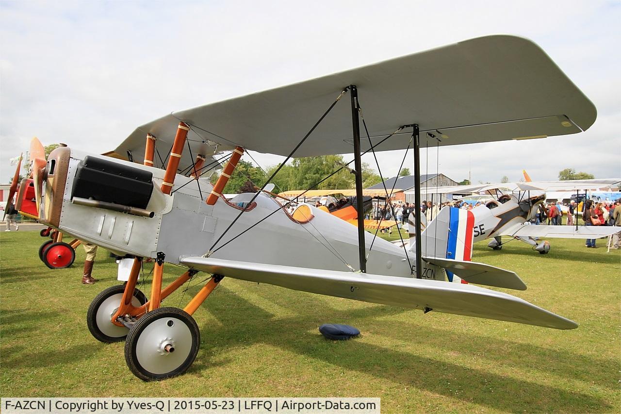 F-AZCN, Royal Aircraft Factory SE-5A Replica C/N 02, Royal Aircraft Factory SE-5A Replica, Static display, La Ferté-Alais Airfield (LFFQ) Air show 2015