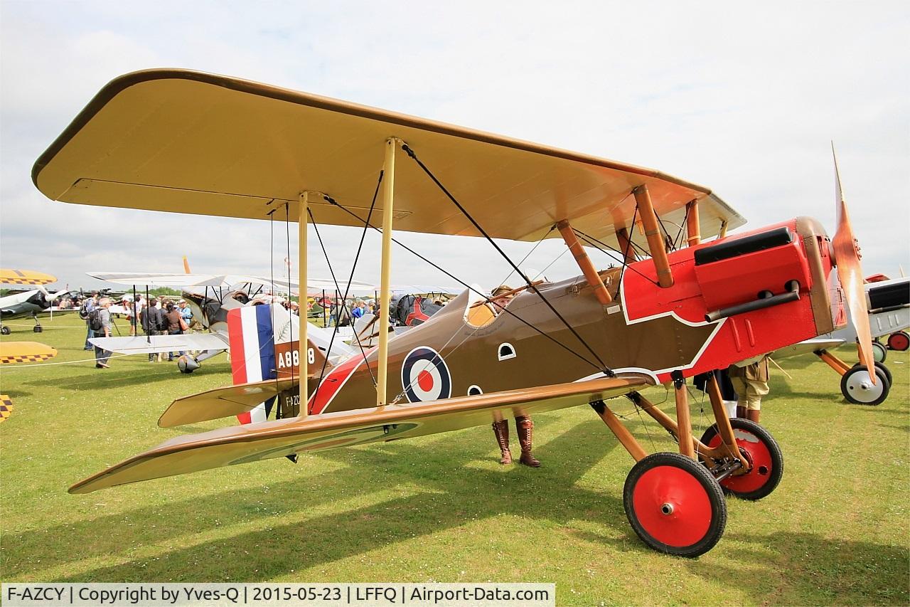 F-AZCY, Royal Aircraft Factory SE-5A Replica C/N 03, Royal Aircraft Factory SE-5, Static display, La Ferté-Alais Airfield (LFFQ) Air Show 2015