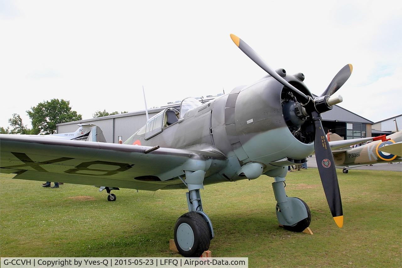 G-CCVH, 1939 Curtiss H-75A-1 C/N 12881, Curtiss H-75A-1, Static display, La Ferté-Alais airfield (LFFQ) Airshow 2015
