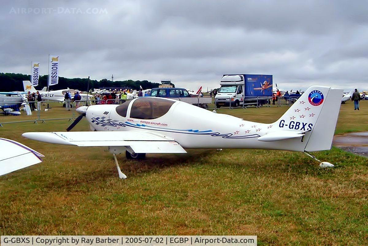 G-GBXS, 1998 Europa XS Monowheel C/N PFA 247-13196, Europa Avn Europa [PFA 247-13196] Kemble~G 02/07/2005