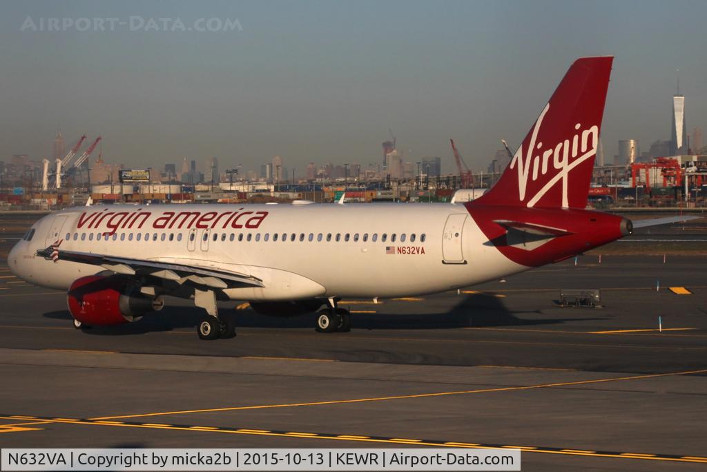 N632VA, 2007 Airbus A320-214 C/N 3155, Taxiing