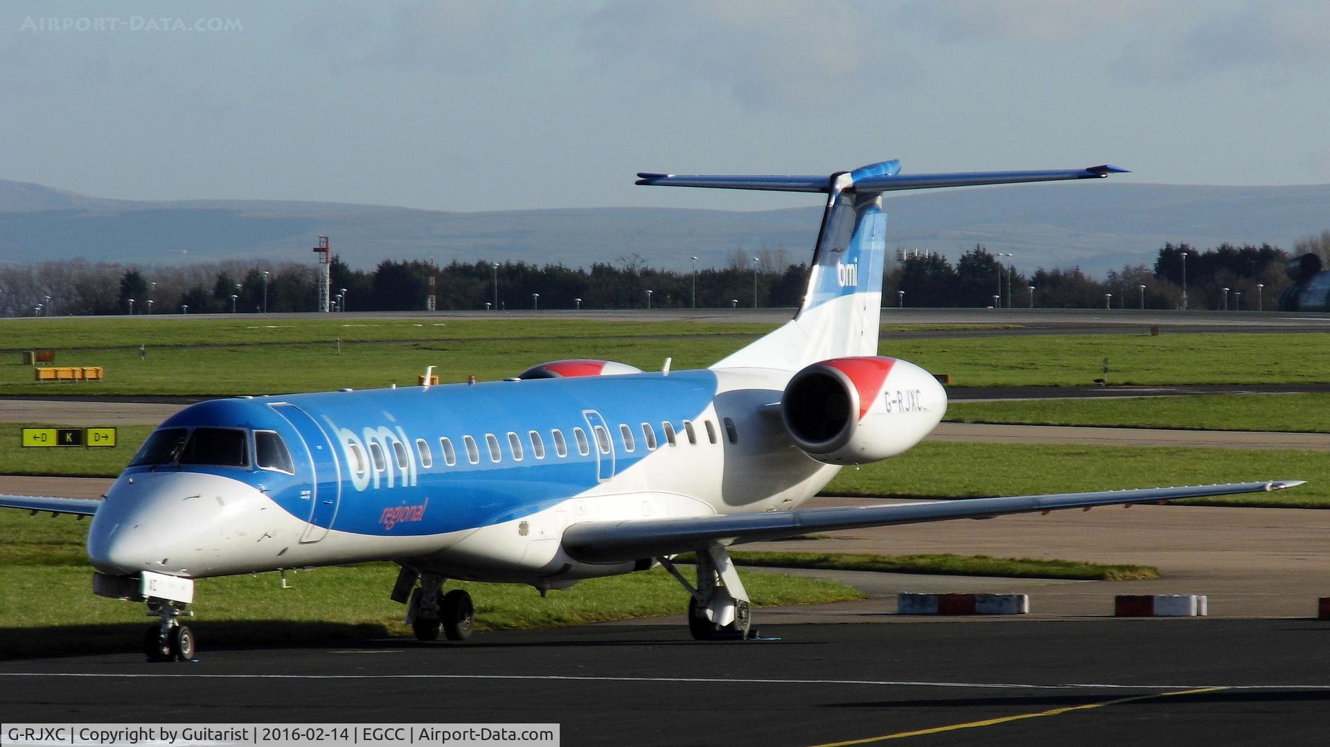 G-RJXC, 1999 Embraer EMB-145EP (ERJ-145EP) C/N 145153, At Manchester