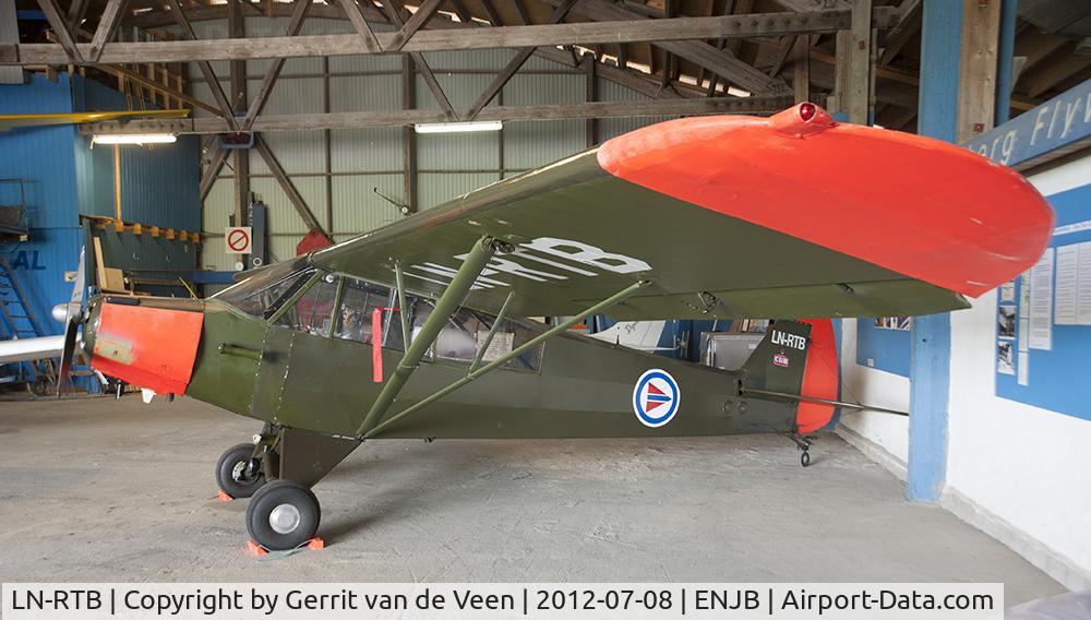 LN-RTB, Piper L-18C Super Cub C/N 18-1593, This Piper was hangared at Tonsberg-Jarlsberg