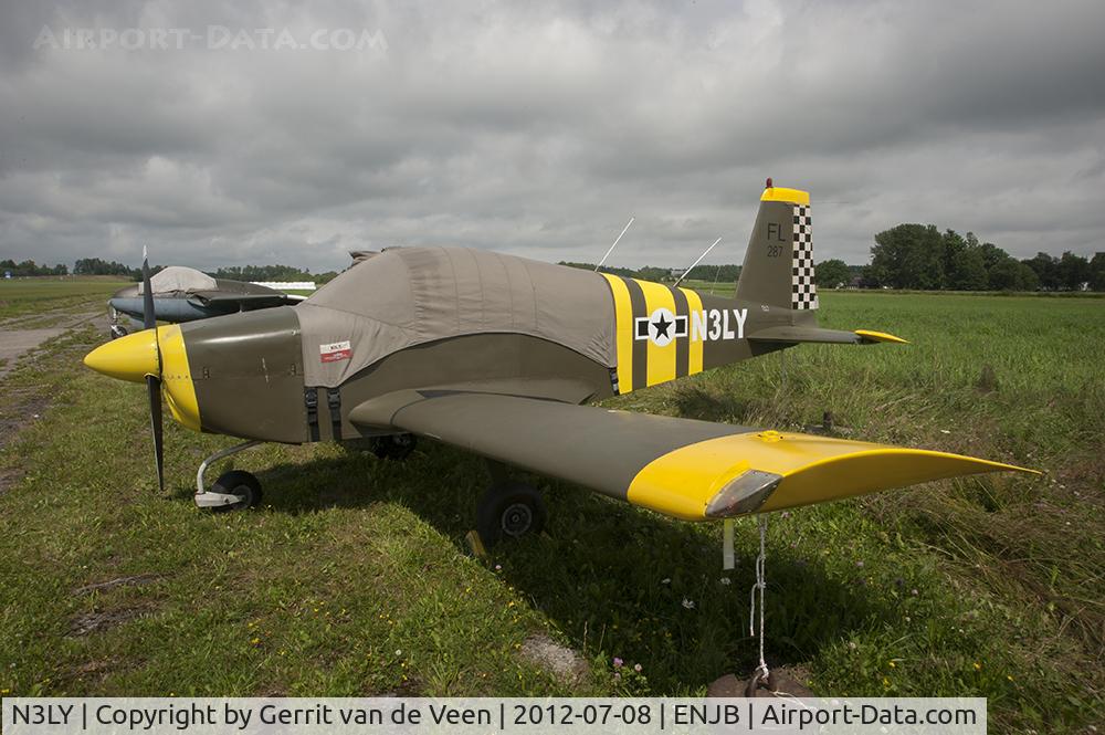N3LY, 1973 Grumman American AA-1B Trainer C/N AA1B-0287, This 'warbird' at Tonsberg had FL 287 on its tail