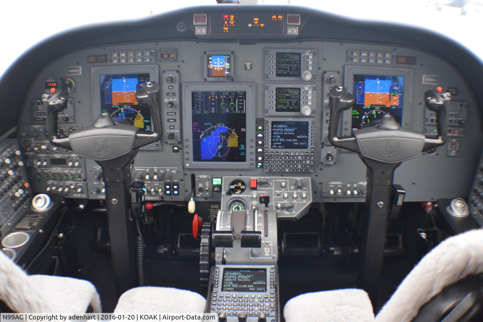 N99AG, 2008 Cessna 525B C/N 525B0258, Flight deck of N99AG. Aircraft is currently listed for sale.
