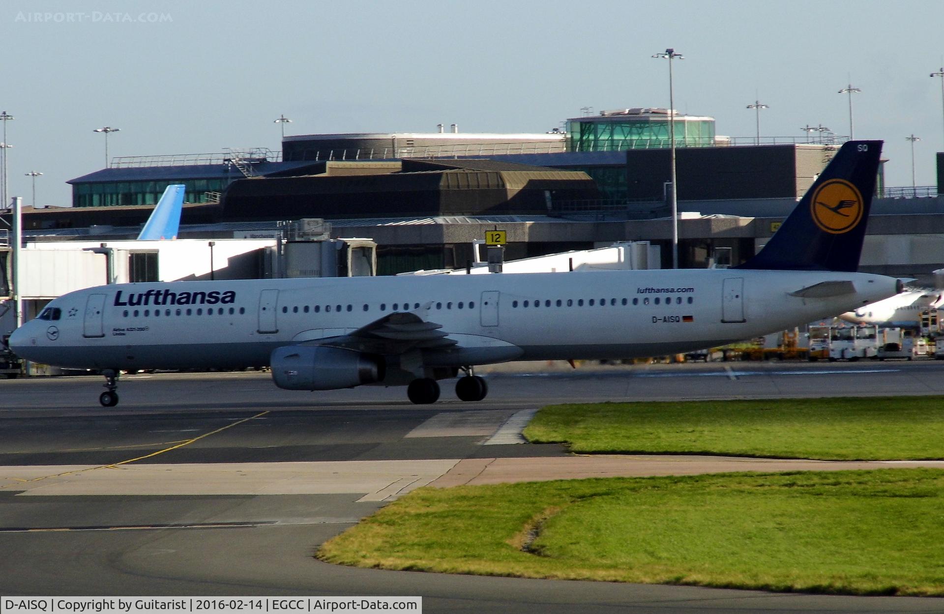 D-AISQ, 2009 Airbus A321-231 C/N 3936, At Manchester