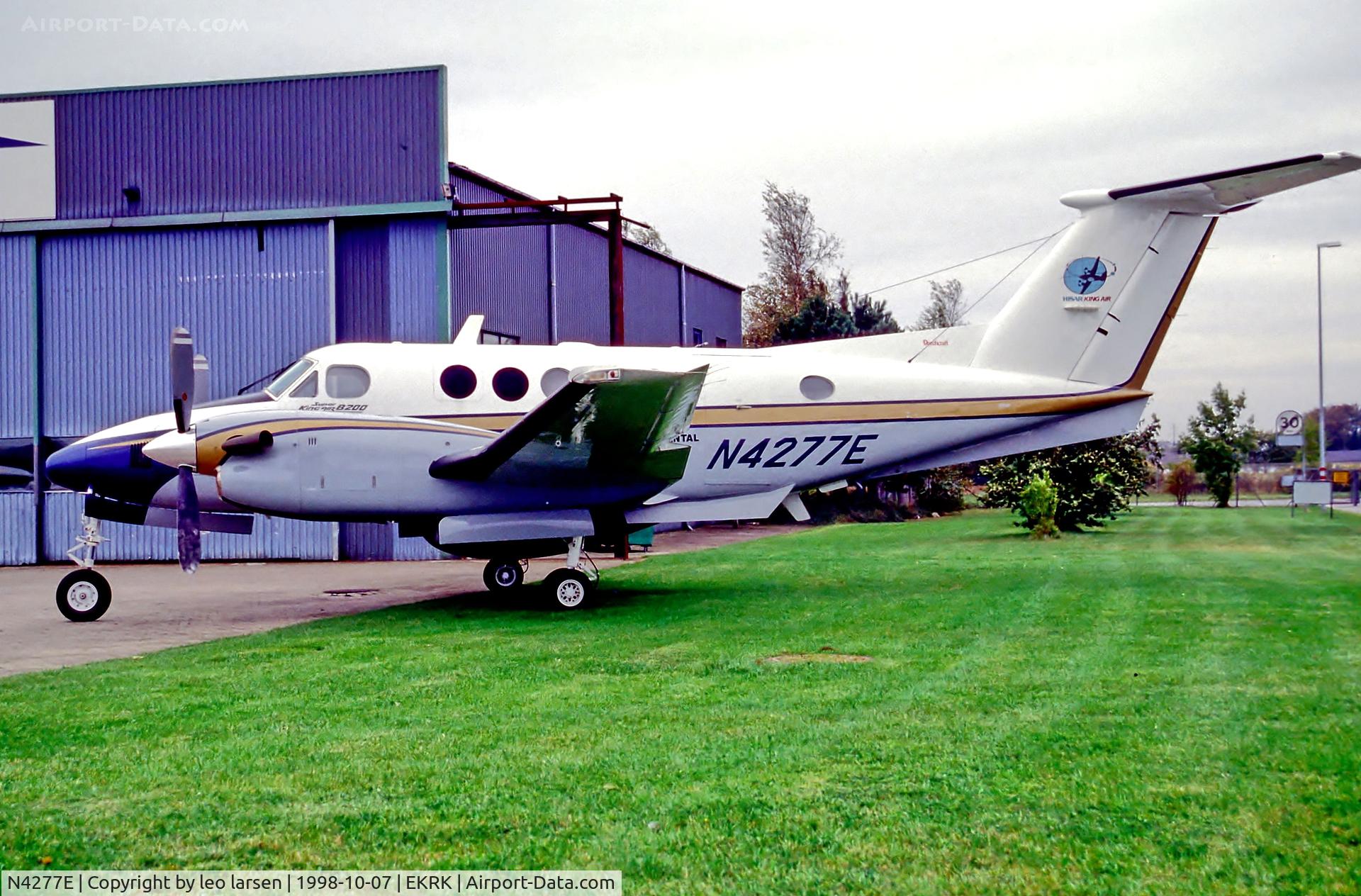 N4277E, 1988 Beech B200 King Air C/N BB-1314, Roskilde RKE 7.10.98