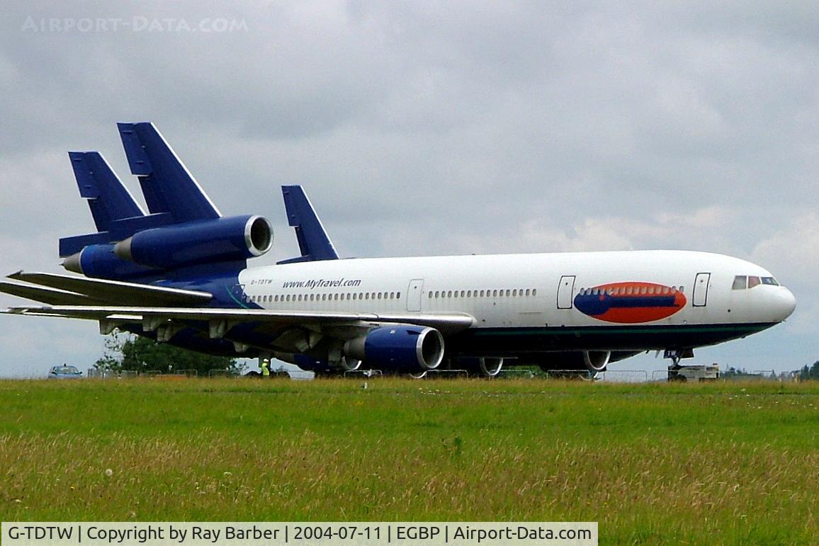 G-TDTW, 1978 McDonnell Douglas DC-10-10 C/N 46983, McDonnell Douglas DC-10-10 [46983] (Ex My Travel) Kemble~G 11/07/2004