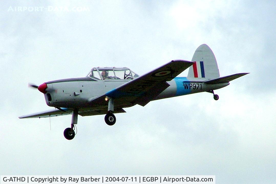 G-ATHD, 1953 De Havilland DHC-1 Chipmunk T.10 C/N C1/0837, DHC-1 Chipmunk 22 [C1/0837] Kemble~G 11/07/2004
