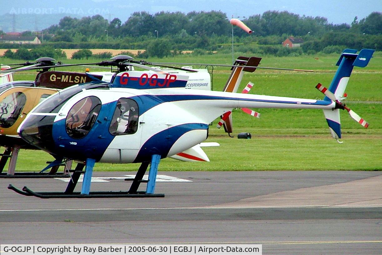 G-OGJP, 1993 McDonnell Douglas MD-500E (369E) C/N 0512E, Hughes 369E [0512E] Staverton~G 30/06/2005