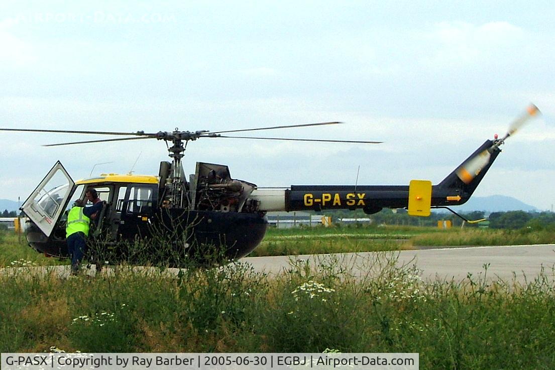 G-PASX, 1989 MBB Bo.105DBS-4 C/N S.814, Bolkow Bo.105DBS-4 [S-814] (Police Aviation Service) Staverton~G 30/06/2005