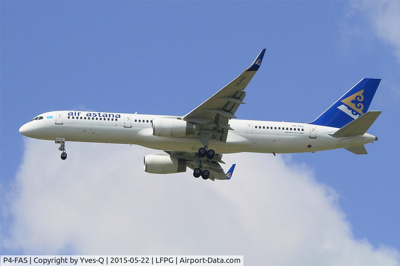 P4-FAS, 1998 Boeing 757-2G5 C/N 29489, Boeing 757-2G5, Short approach rwy 27R, Roissy Charles De Gaulle Airport (LFPG-CDG)
