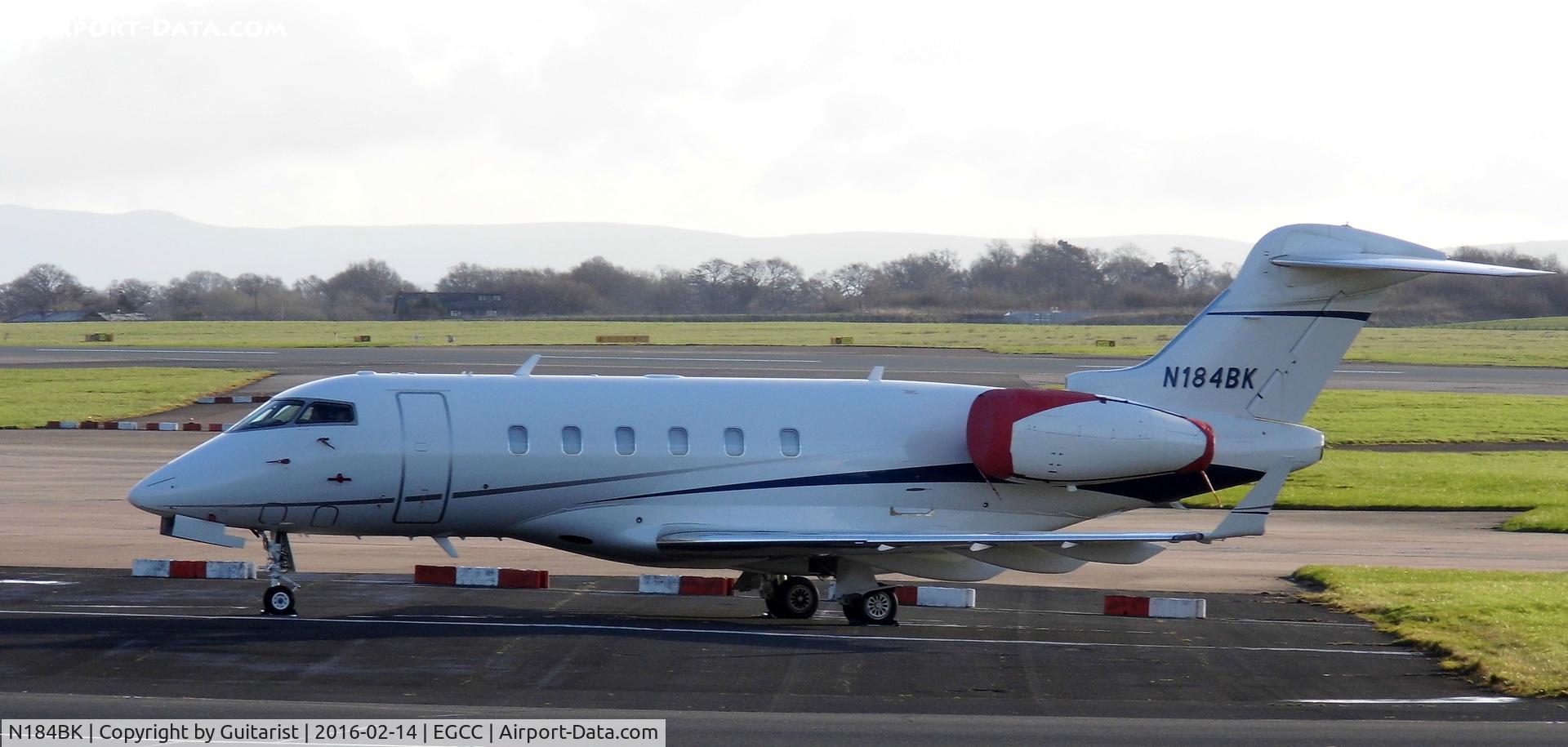 N184BK, 2008 Bombardier Challenger 300 (BD-100-1A10) C/N 20209, At Manchester