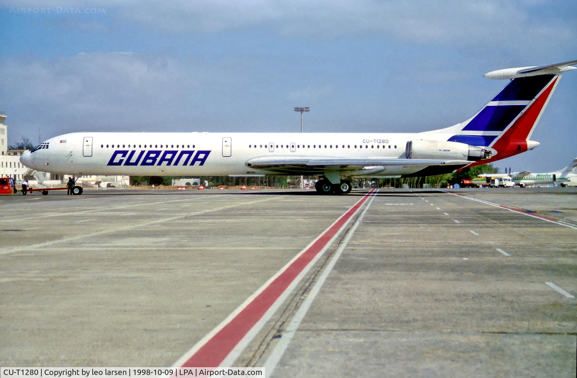 CU-T1280, 1987 Ilyushin Il-62M C/N 3749648, Las Palmas 9.10.98