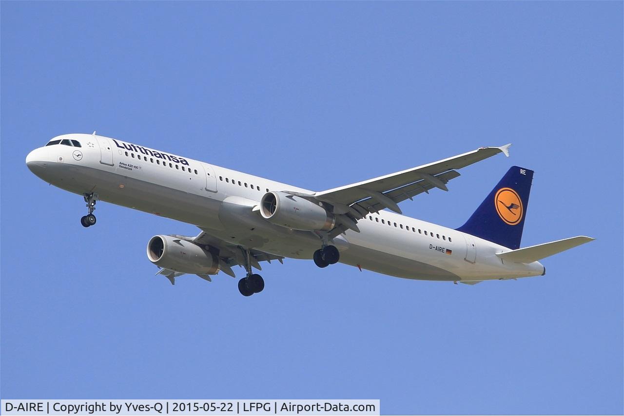 D-AIRE, 1994 Airbus A321-131 C/N 0484, D-AIRE - Airbus A321-131, Short approach rwy 27R, Roissy Charles De Gaulle Airport (LFPG-CDG)