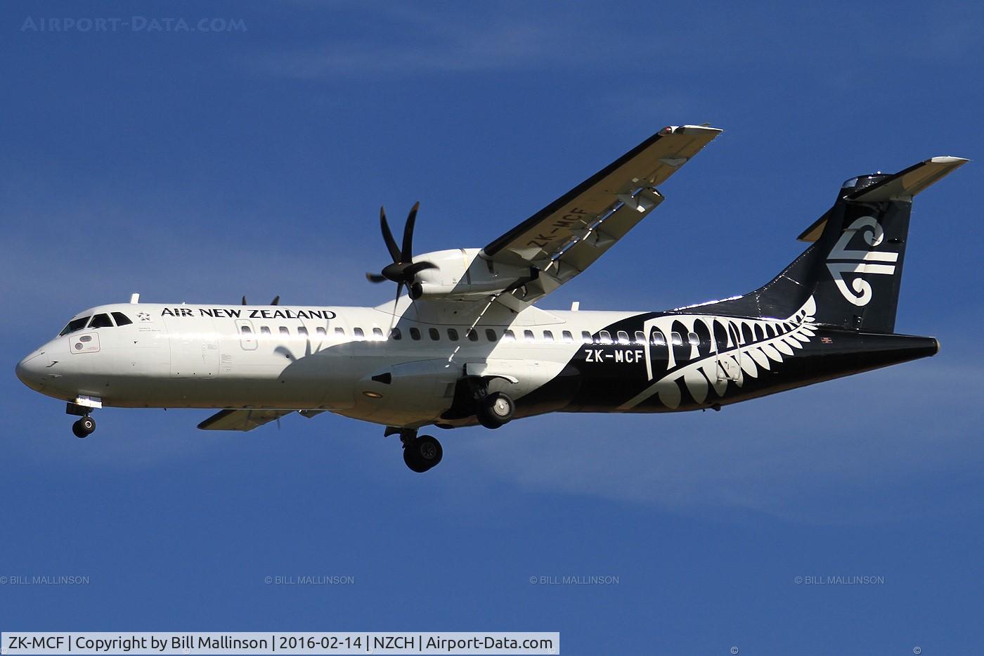ZK-MCF, 1999 ATR 72-212A C/N 600, FINALS TO 02 AS NZ5469 FROM NPE