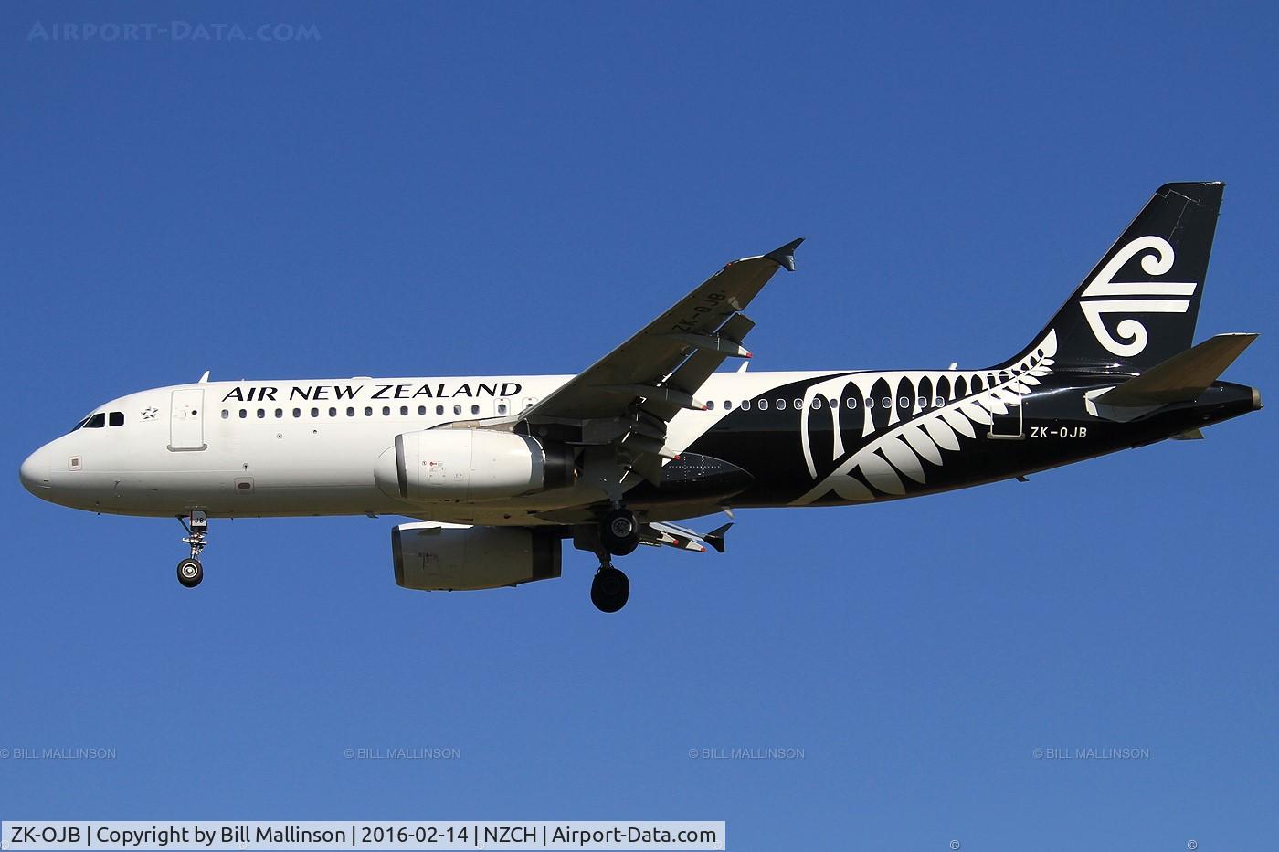 ZK-OJB, 2003 Airbus A320-232 C/N 2090, NZ896 from MEL