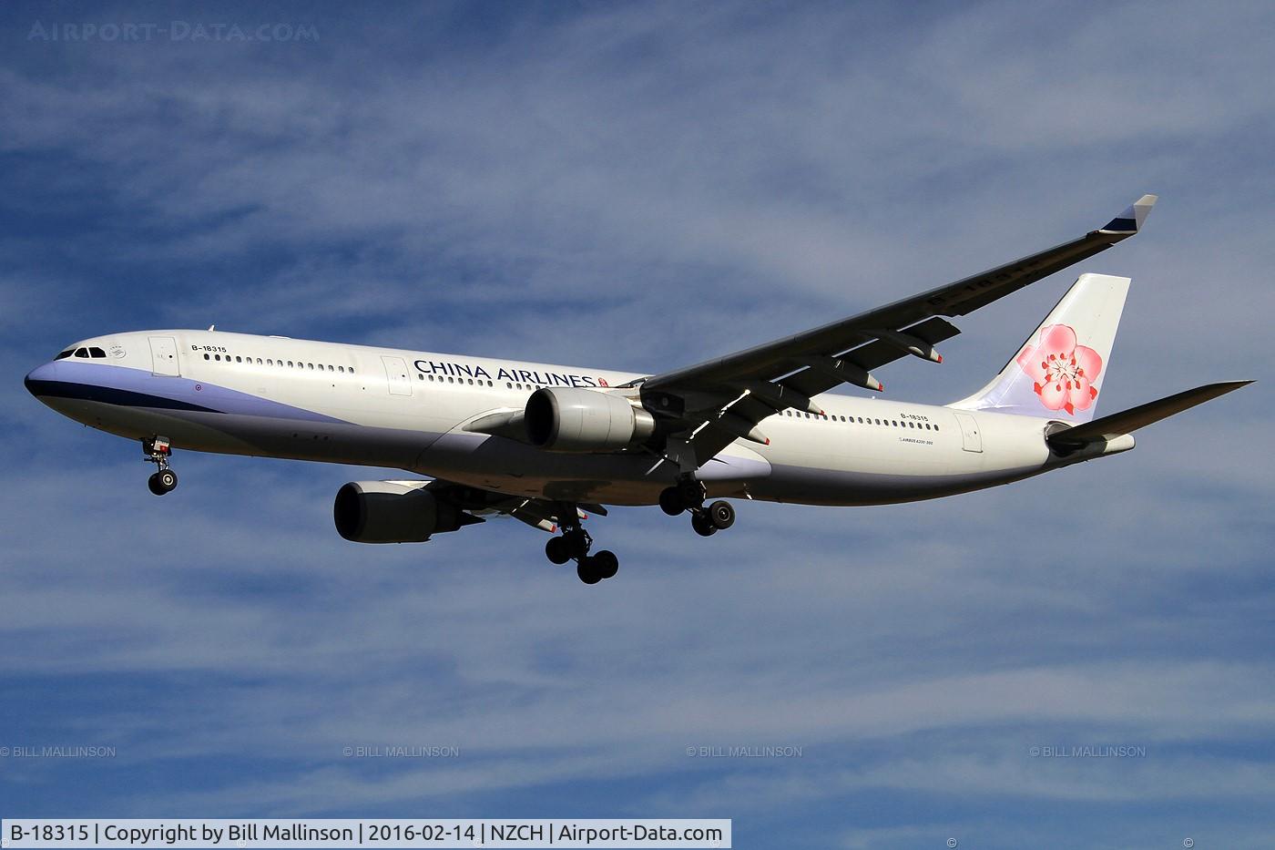 B-18315, 2007 Airbus A330-302 C/N 823, CI55 from SYD
