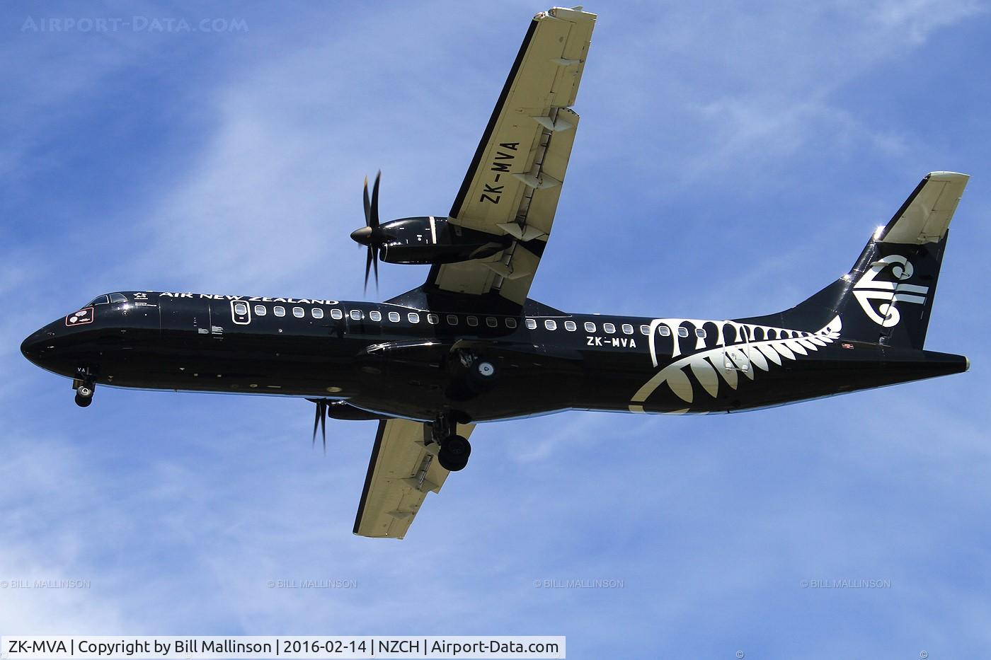 ZK-MVA, 2012 ATR 72-600 (72-212A) C/N 1051, NZ5044 from ZQN