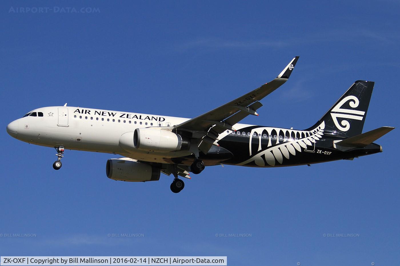 ZK-OXF, 2014 Airbus A320-232 C/N 6182, NZ541 from AKL