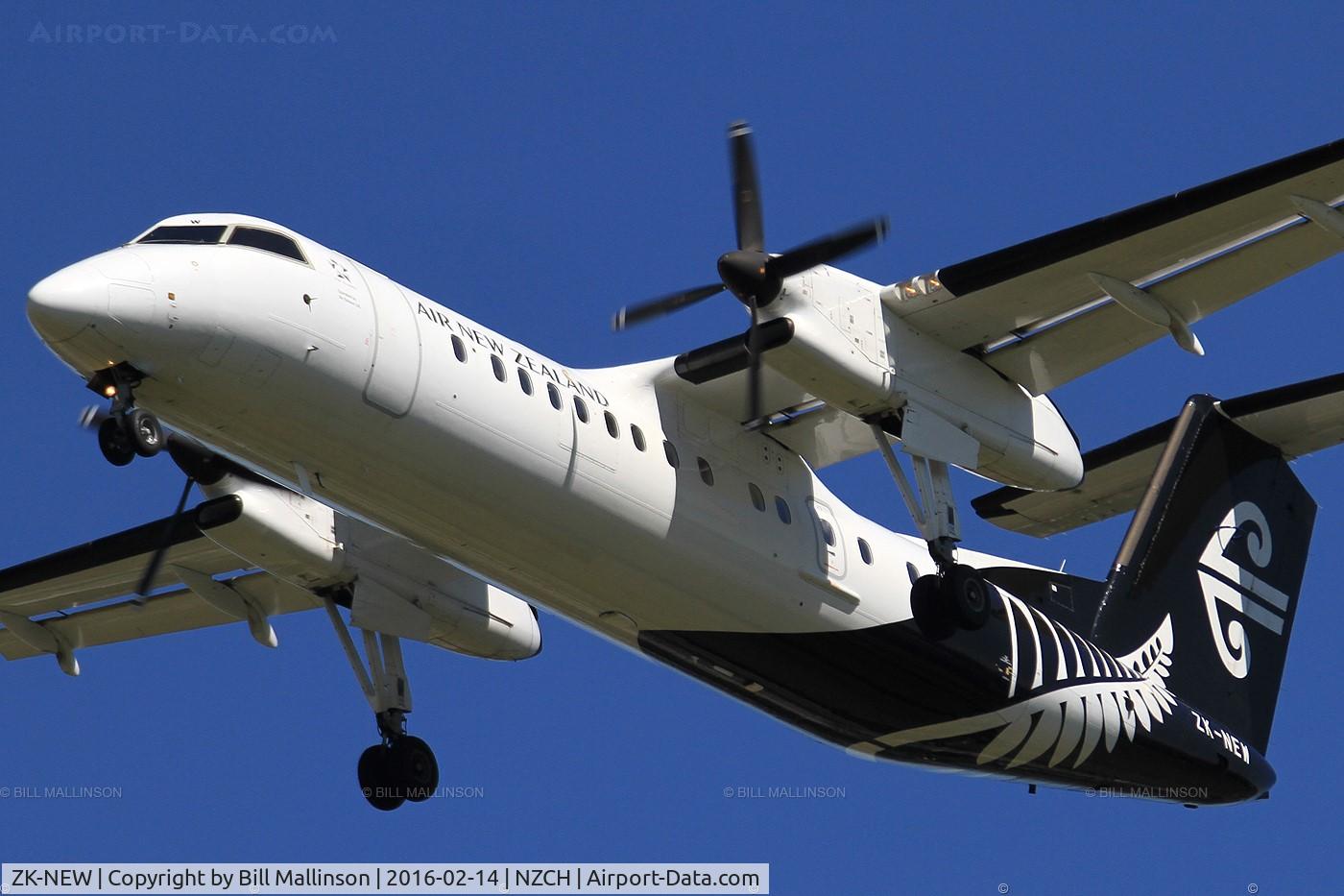 ZK-NEW, 2007 De Havilland Canada DHC-8-311Q Dash 8 C/N 648, finals to 02