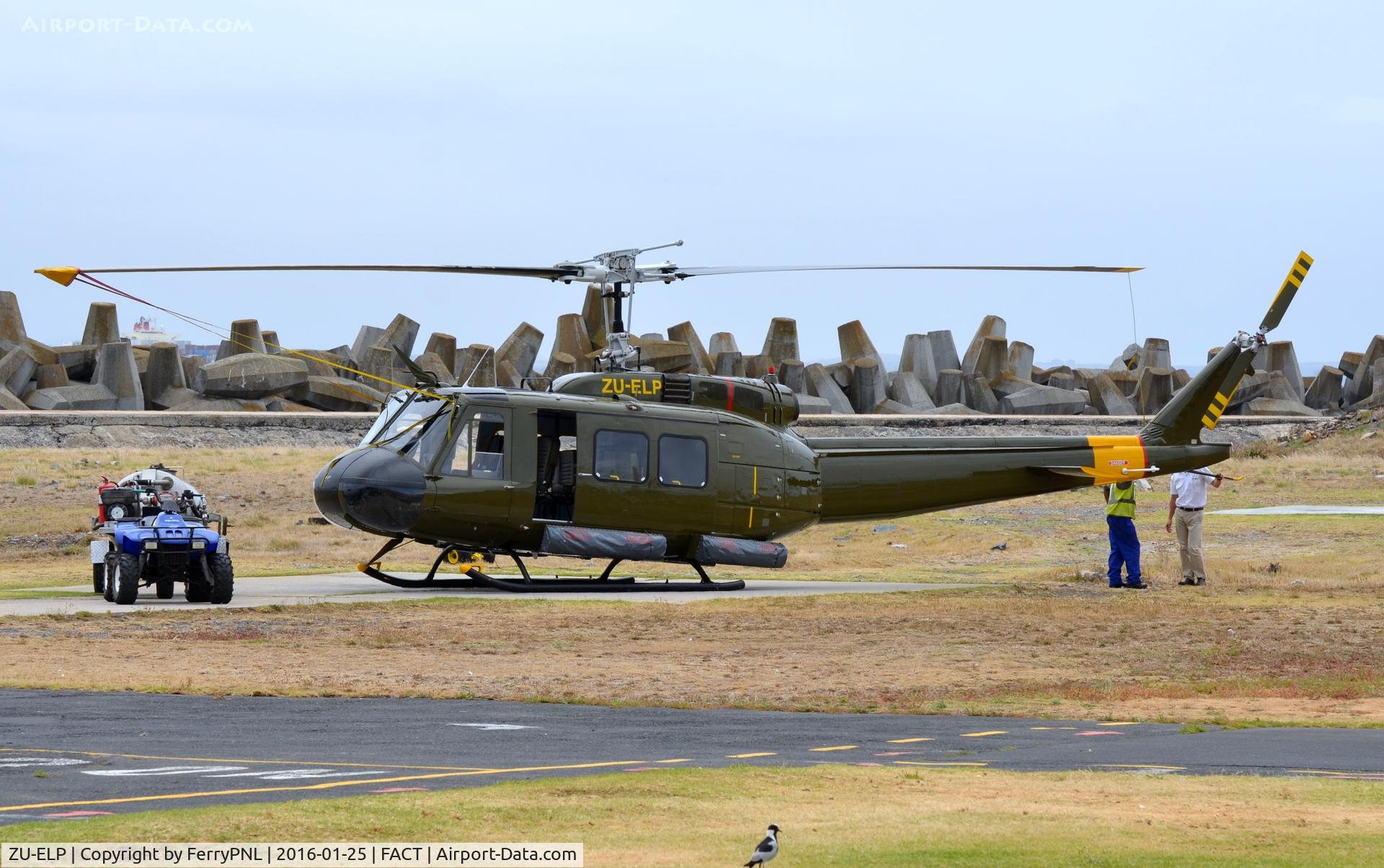 ZU-ELP, Bell UH-1H Iroquois C/N 5492, This UH1 is available for combat reenactment flights.
