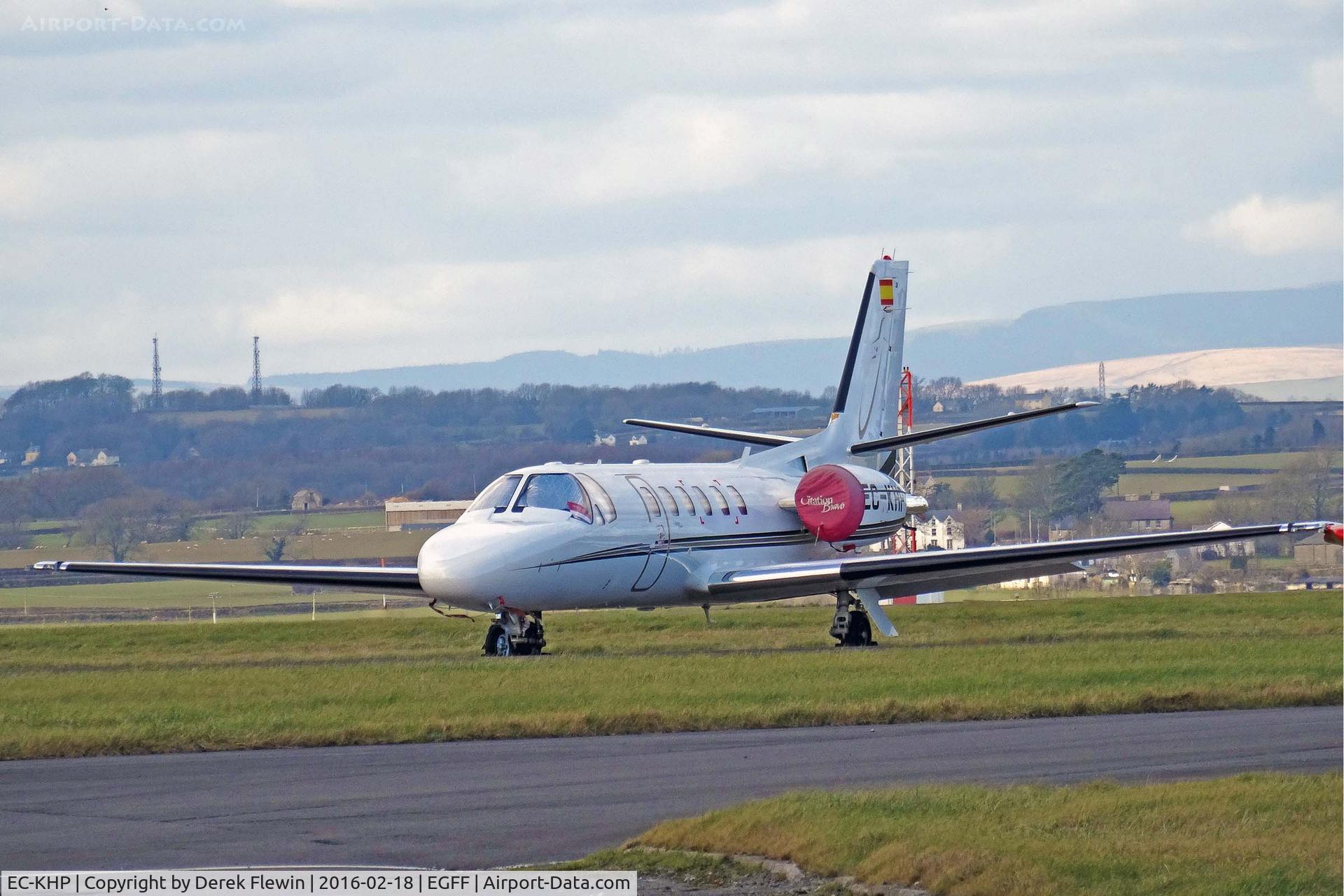 EC-KHP, 2001 Cessna 550B Citation Bravo C/N 550-0955, Cessna 550 Citation Bravo, Bestfly, Madrid based, previously HB-VMW, seen parked up.