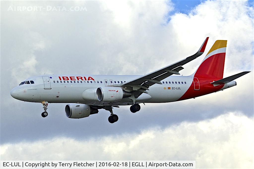 EC-LUL, 2013 Airbus A320-216 C/N 5486, EC-LUL (Cangas de Onís), 2013 Airbus A320-216, c/n: 5486 of Iberia at Heathrow