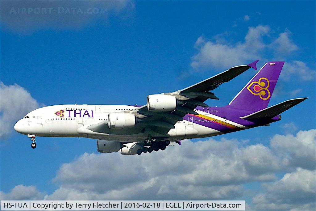 HS-TUA, 2012 Airbus A380-841 C/N 087, HS-TUA (Si Rattana), 2012 Airbus A380-841, c/n: 087 at Heathrow