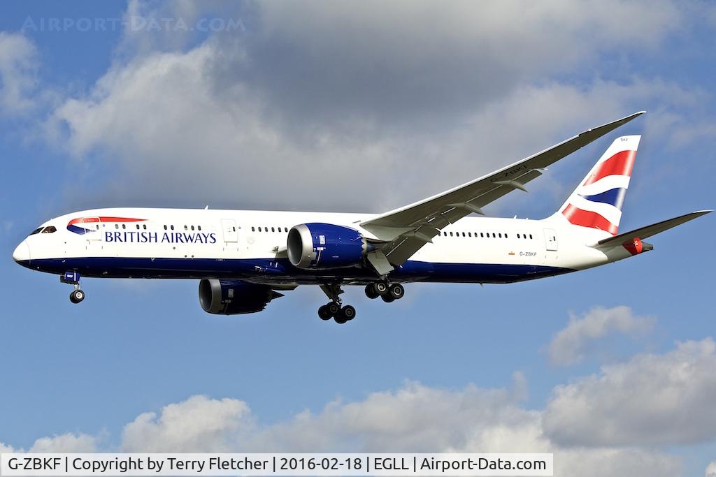 G-ZBKF, 2016 Boeing 787-9 Dreamliner C/N 38622, 2016 Boeing 787-936, c/n: 38622 at Heathrow