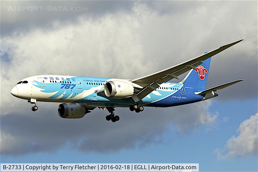 B-2733, 2013 Boeing 787-8 Dreamliner C/N 34927, 2013 Boeing 787-8, c/n: 34927 of China Southern at Heathrow