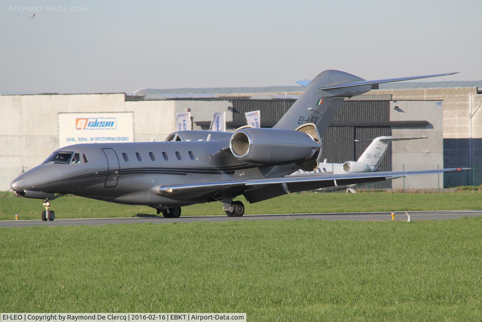 EI-LEO, 2004 Cessna 750 Citation X Citation X C/N 750-0232, Just landed.