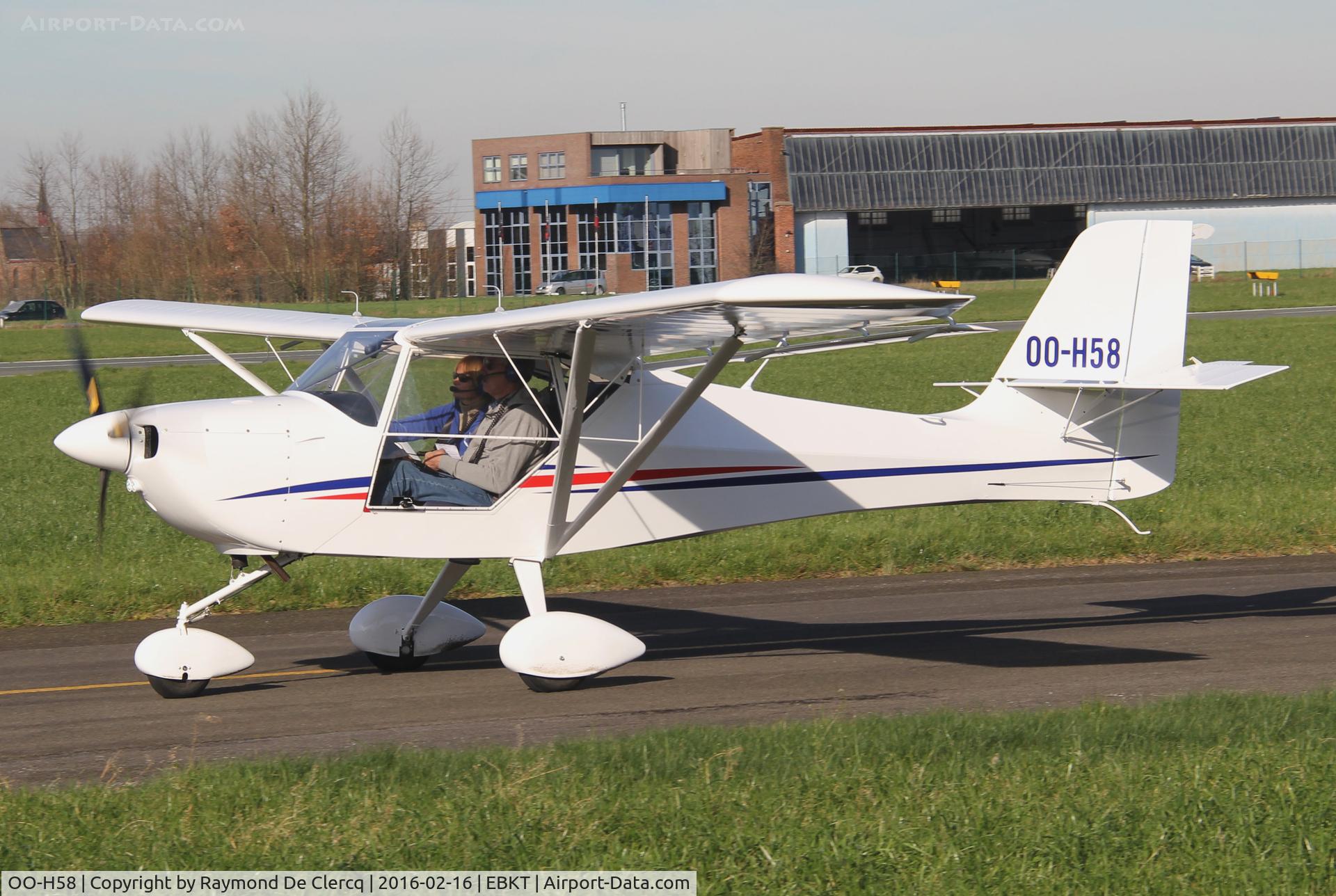 OO-H58, 2015 Aeropro Eurofox C/N 47315, Taxiing out.