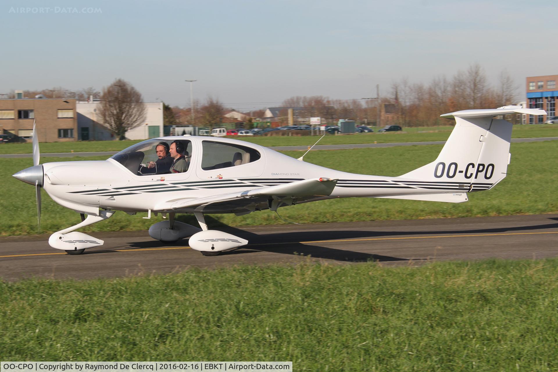 OO-CPO, 2006 Diamond DA-40 Diamond Star C/N 40.638, Taxiing out.