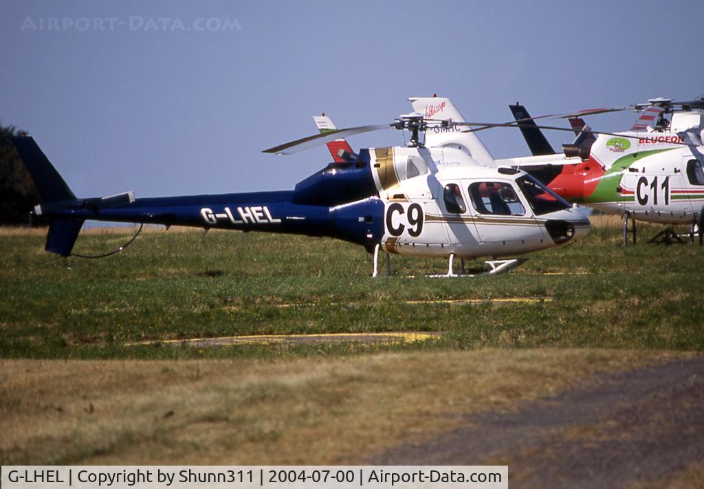 G-LHEL, 1990 Aerospatiale AS-355F-2 Ecureuil 2 C/N 5462, Parked at the héliport during French Formula One GP 2004...