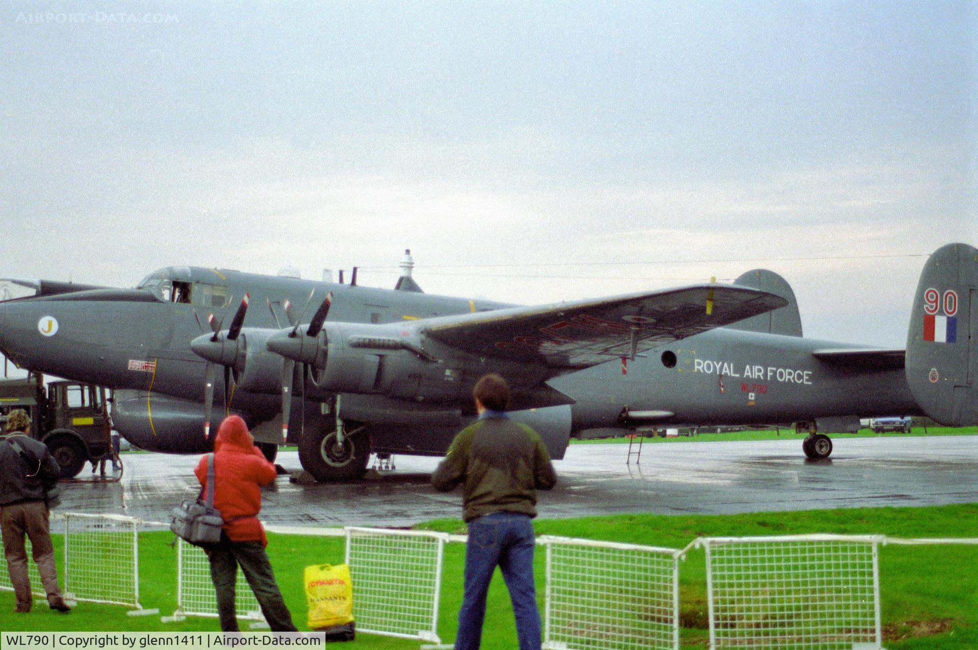 WL790, 1954 Avro 716 Shackleton AEW.2 C/N R3/696/239009, RAF Binbrook 1987 static aircraft park