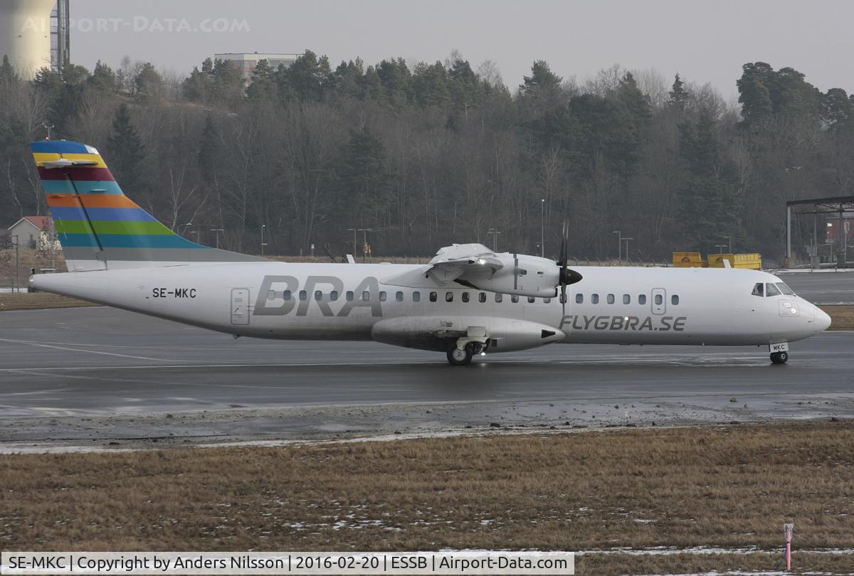 SE-MKC, 2016 ATR 72-600 (72-212A) C/N 1313, Lining up runway 12.