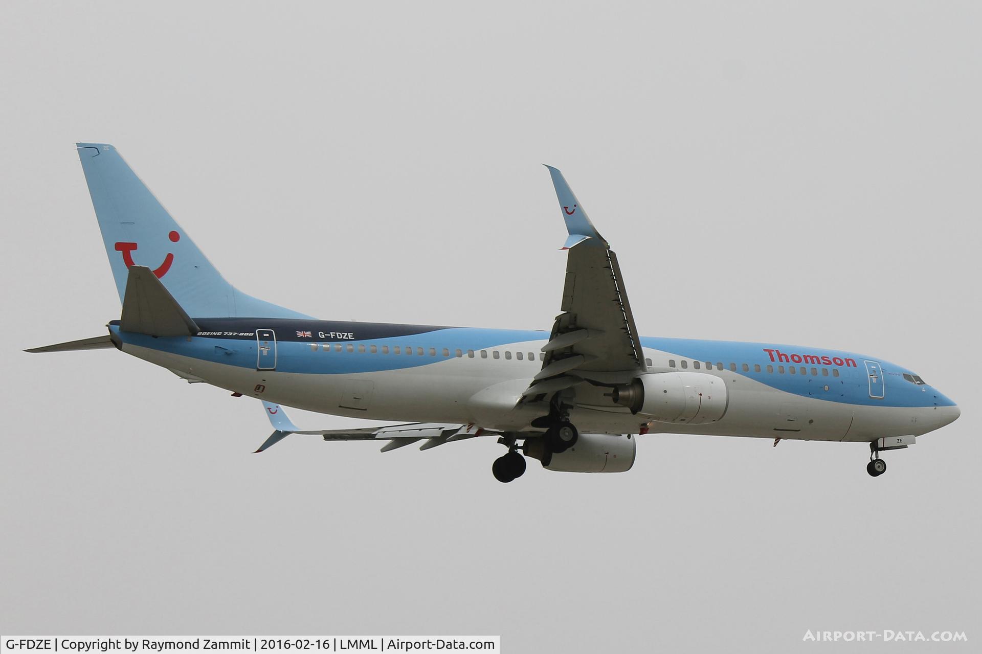 G-FDZE, 2008 Boeing 737-8K5 C/N 35137, B737-800 G-FDZE Thomson Airways