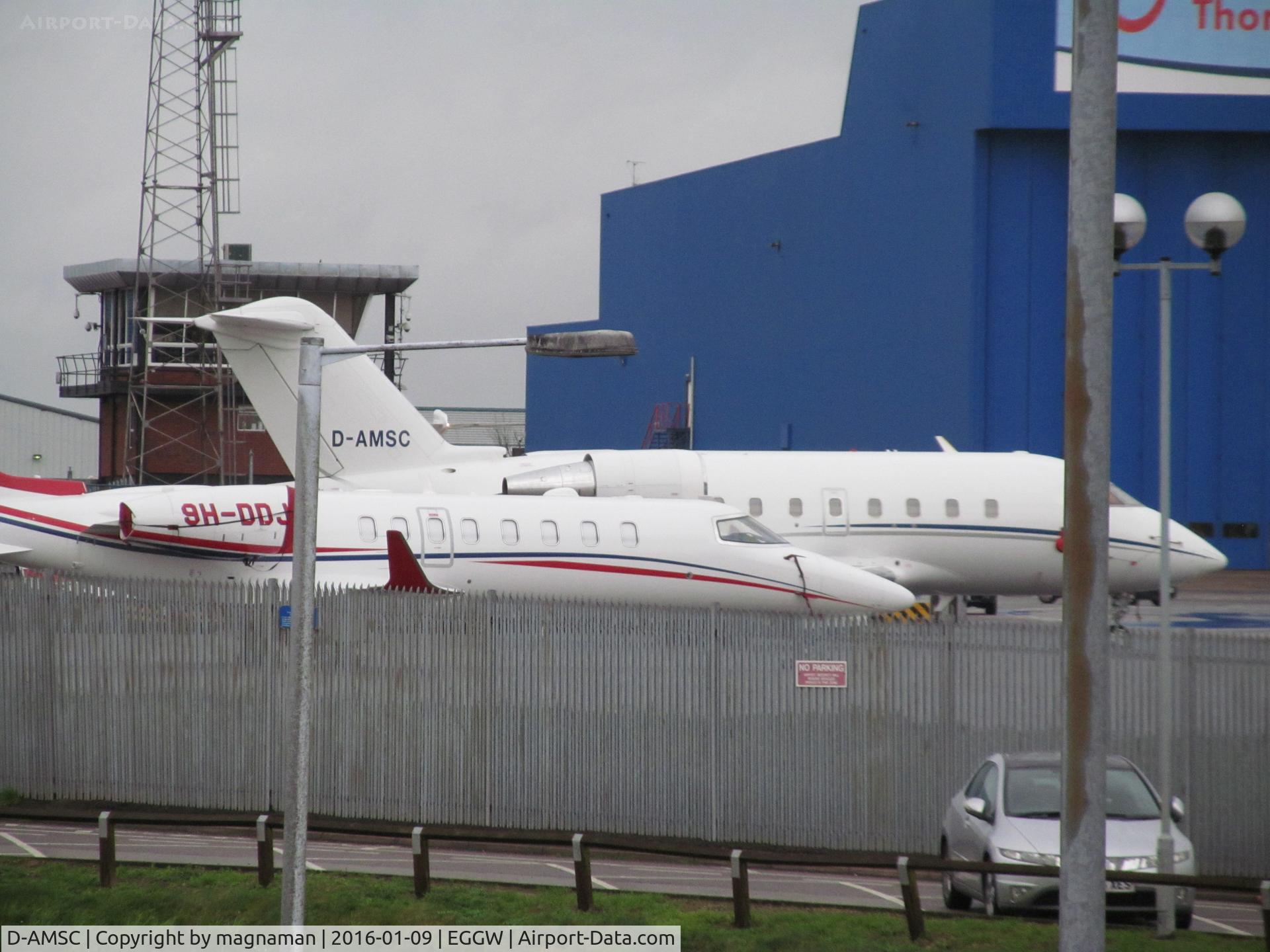 D-AMSC, 2000 Bombardier Challenger 604 (CL-600-2B16) C/N 5464, wet luton